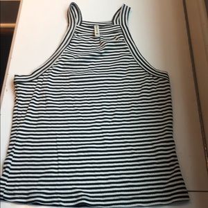 LF flattering striped top